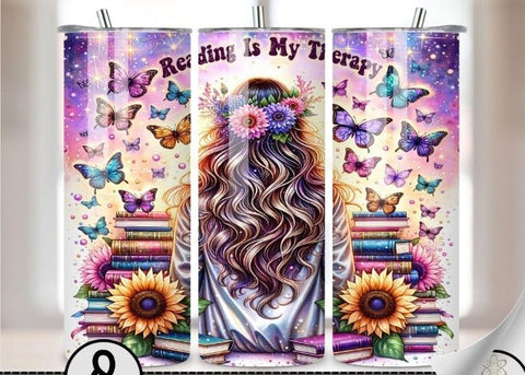 Bookish Skinny Tumbler 20 OZ - Multiple Designs - B - More Crafty
