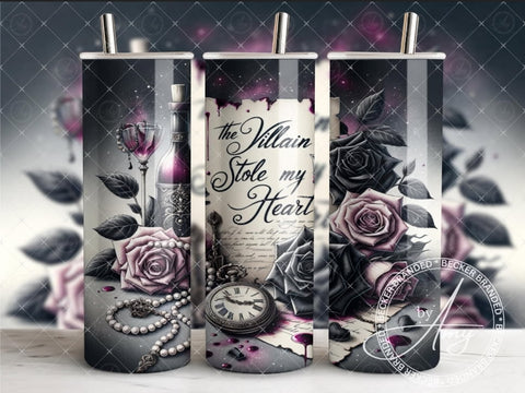 Dark Romance Skinny Tumbler 20 OZ - New Designs - B - More Crafty