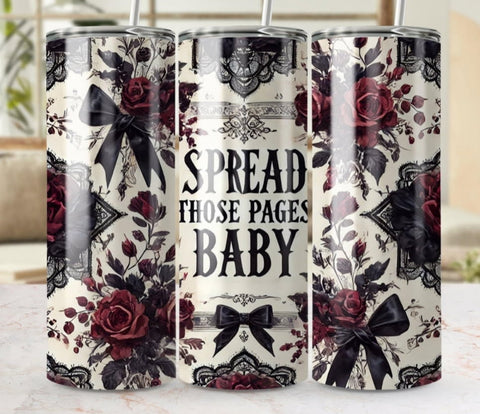 Dark Romance Skinny Tumbler 20 OZ - New Designs - B - More Crafty
