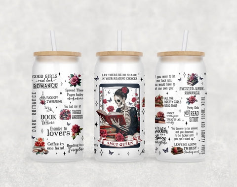 Dark Romance Can Tumbler with Bamboo Lid